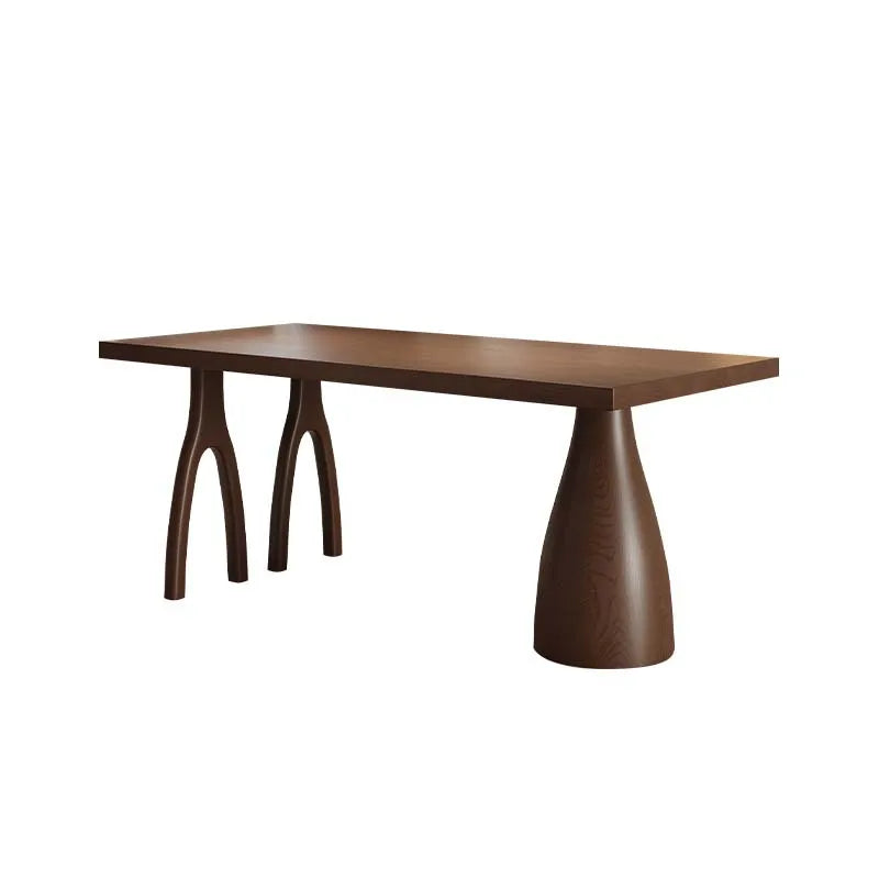 (VIP9)Solid Small Apartment Home Desk Rectangular Dining Table Wooden Dining Table and Chair Combination