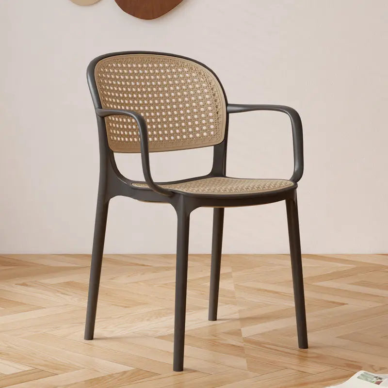 Dining Chairs Living Room Kitchen Dresser Chairs Events Mid-century Design Armchair Rattan Sillas Para Comedor Home Furniture