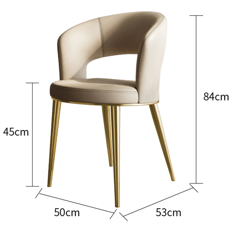 Italian Style Living Room Designer Dining Chairs Bedroom Restaurant Modern Dining Chairs Coffee Shop Home Furniture Cadeira HBDC