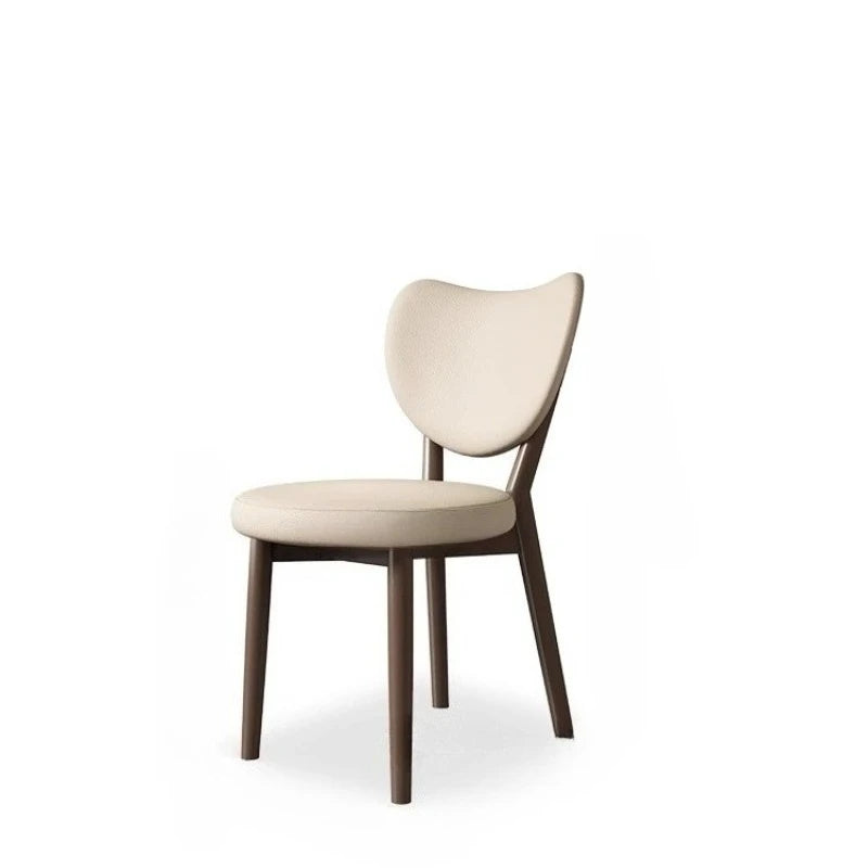 Solid Wood Nordic Fashion Dining Chair Modern Minimalism Stylish Home Lounge Armchair Mooi En Duurzaam Dining Room Furniture
