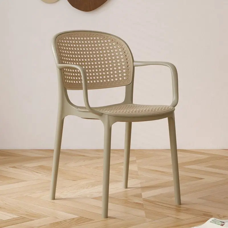 Dining Chairs Living Room Kitchen Dresser Chairs Events Mid-century Design Armchair Rattan Sillas Para Comedor Home Furniture