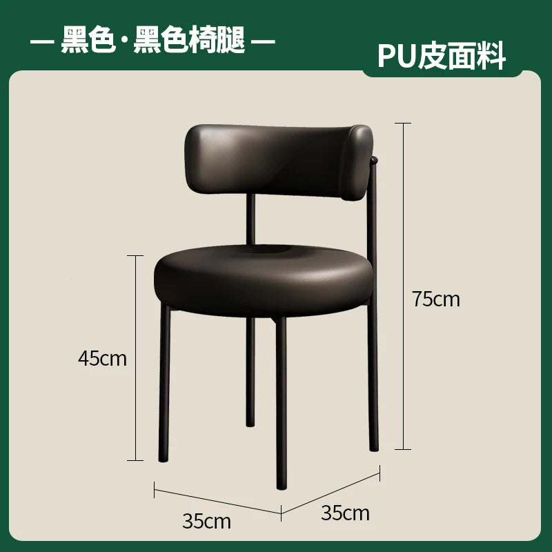 Green Trendy Dining Chairs White European Nordic Modern Designer Chair Lounge Kitchen Muebles Para El Hogar Home Decoraction