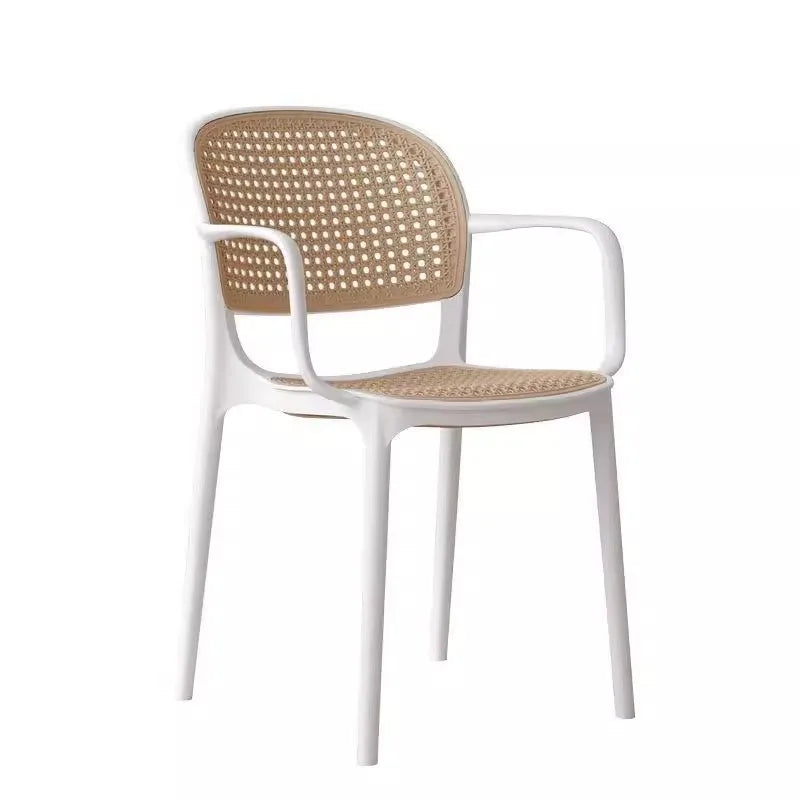 Dining Chairs Living Room Kitchen Dresser Chairs Events Mid-century Design Armchair Rattan Sillas Para Comedor Home Furniture