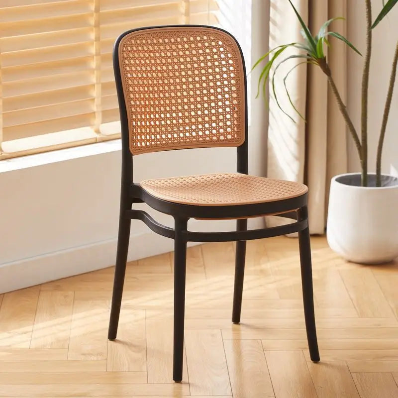 Dining Chairs Living Room Kitchen Dresser Chairs Events Mid-century Design Armchair Rattan Sillas Para Comedor Home Furniture