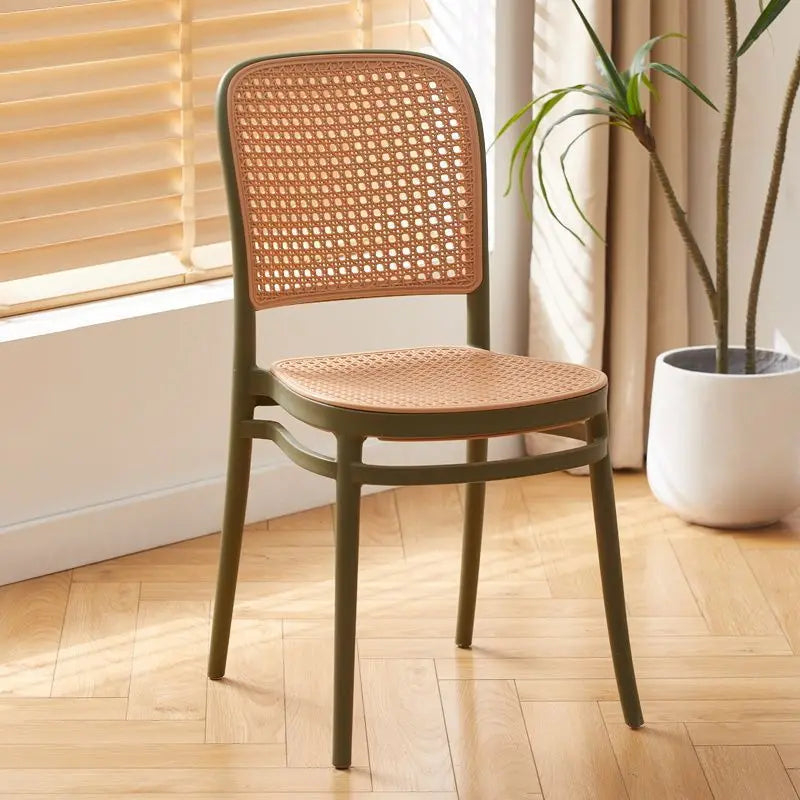Dining Chairs Living Room Kitchen Dresser Chairs Events Mid-century Design Armchair Rattan Sillas Para Comedor Home Furniture