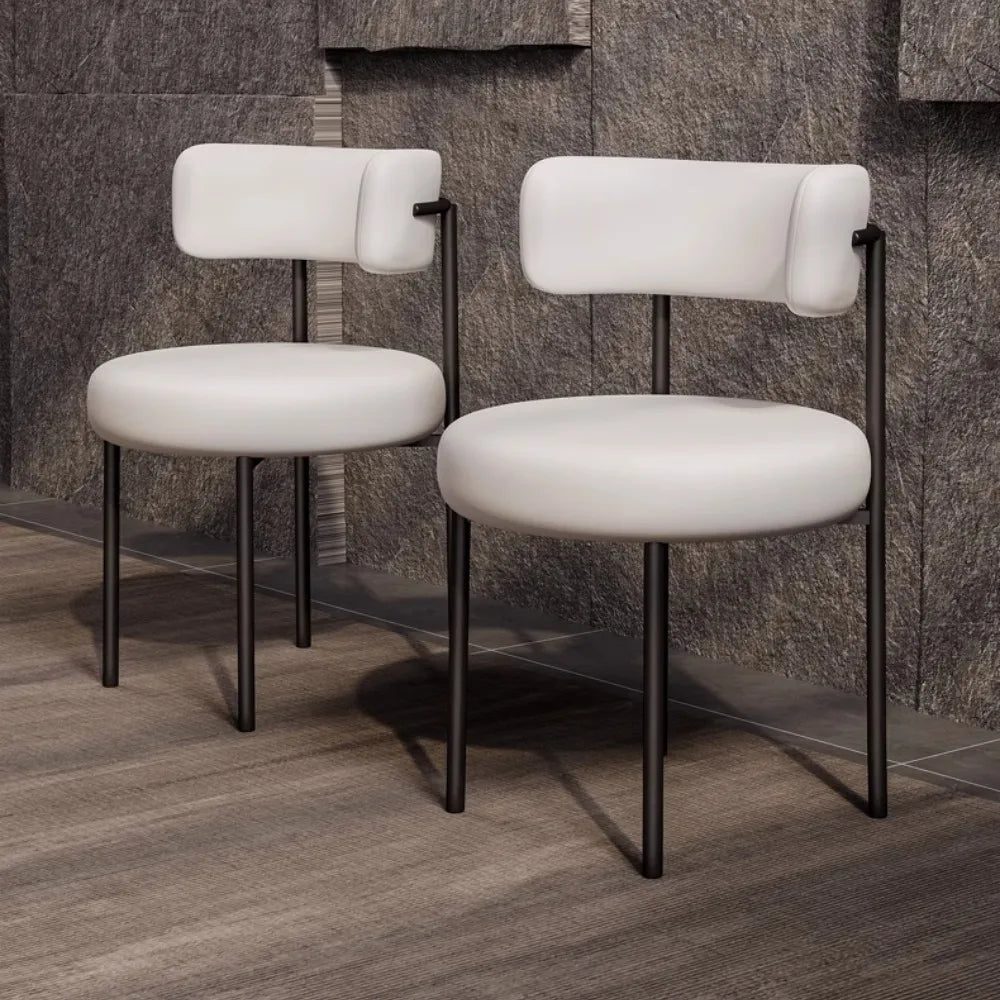 Green Trendy Dining Chairs White European Nordic Modern Designer Chair Lounge Kitchen Muebles Para El Hogar Home Decoraction