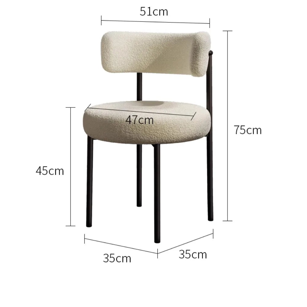 Green Trendy Dining Chairs White European Nordic Modern Designer Chair Lounge Kitchen Muebles Para El Hogar Home Decoraction