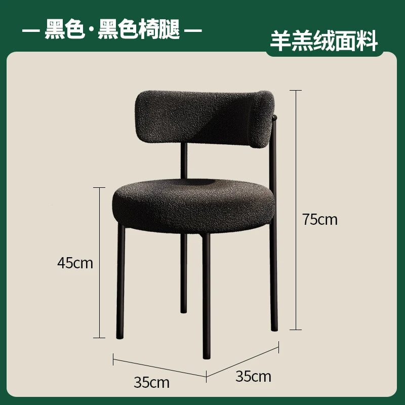 Green Trendy Dining Chairs White European Nordic Modern Designer Chair Lounge Kitchen Muebles Para El Hogar Home Decoraction