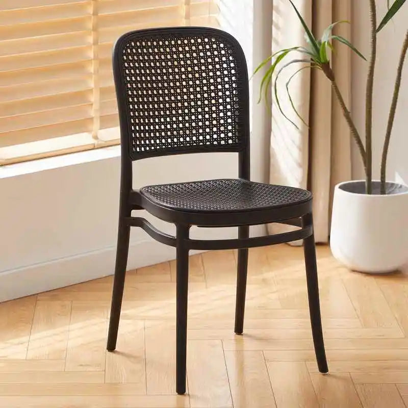 Dining Chairs Living Room Kitchen Dresser Chairs Events Mid-century Design Armchair Rattan Sillas Para Comedor Home Furniture