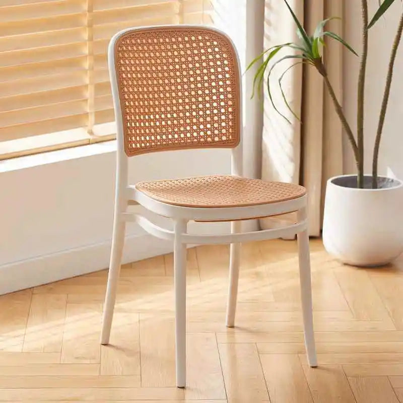 Dining Chairs Living Room Kitchen Dresser Chairs Events Mid-century Design Armchair Rattan Sillas Para Comedor Home Furniture