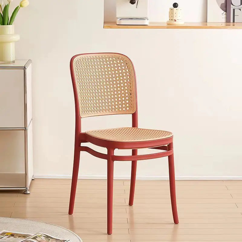 Dining Chairs Living Room Kitchen Dresser Chairs Events Mid-century Design Armchair Rattan Sillas Para Comedor Home Furniture
