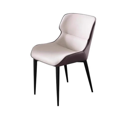 Nordic Dining Chairs Beige Ergonomics Bedroom Furniture Padded Backrest Living Room Lounge Chair Sillas De Comedor Hotel