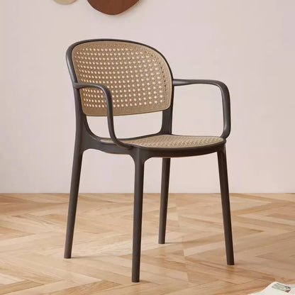 Dining Chairs Living Room Kitchen Dresser Chairs Events Mid-century Design Armchair Rattan Sillas Para Comedor Home Furniture