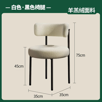 Green Trendy Dining Chairs White European Nordic Modern Designer Chair Lounge Kitchen Muebles Para El Hogar Home Decoraction
