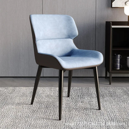 Nordic Dining Chairs Beige Ergonomics Bedroom Furniture Padded Backrest Living Room Lounge Chair Sillas De Comedor Hotel
