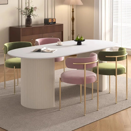 Set Of 4 Minimalist Dining Chairs Comfortable Nordic Classic Beauty Dining Chairs Ergonomic Designer Chaises Luxury Furniture