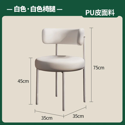 Green Trendy Dining Chairs White European Nordic Modern Designer Chair Lounge Kitchen Muebles Para El Hogar Home Decoraction