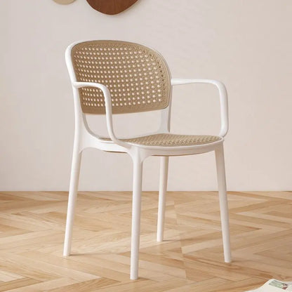 Dining Chairs Living Room Kitchen Dresser Chairs Events Mid-century Design Armchair Rattan Sillas Para Comedor Home Furniture